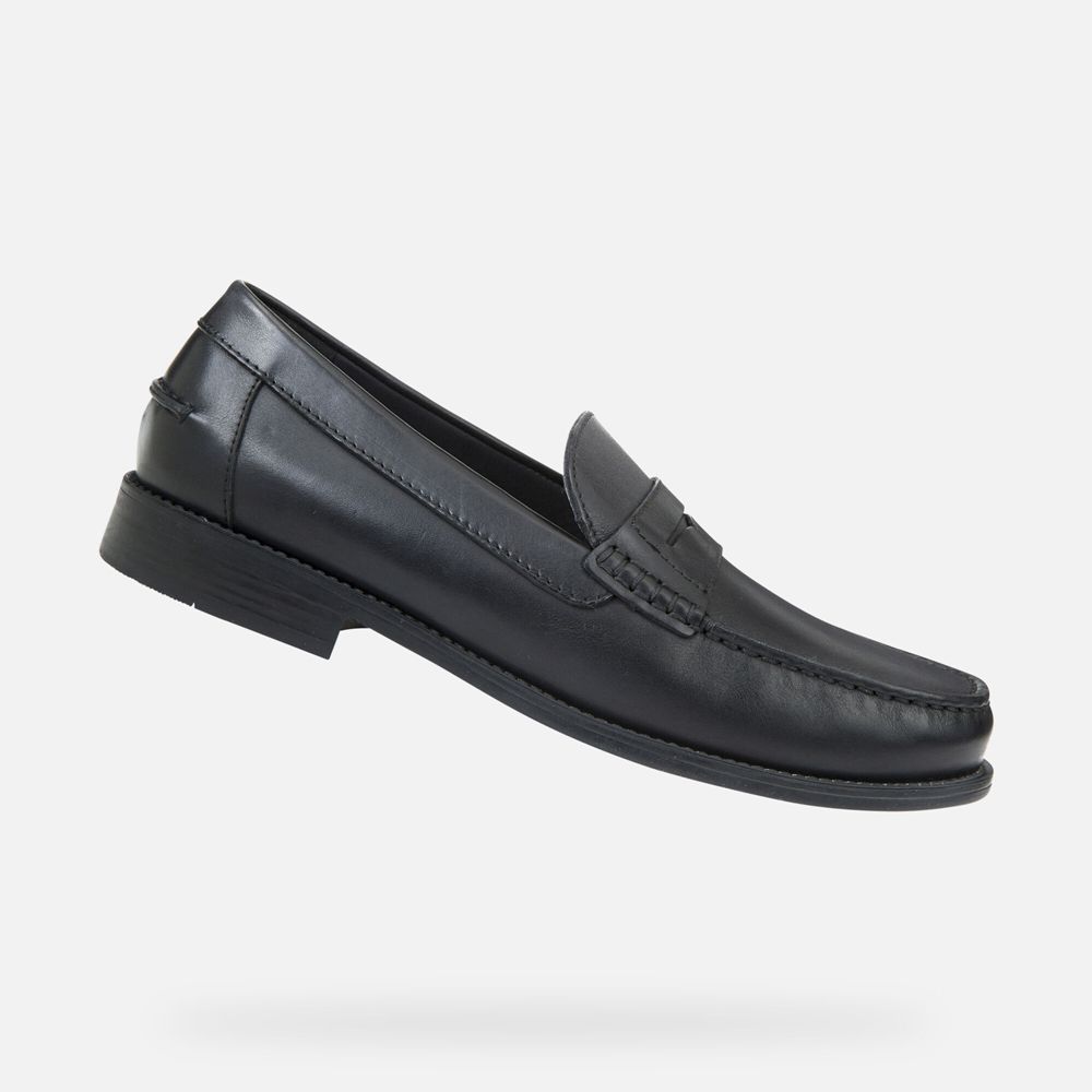 Geox Loafers Black New Damon - Geox Mens Shoes - JTBQAI084